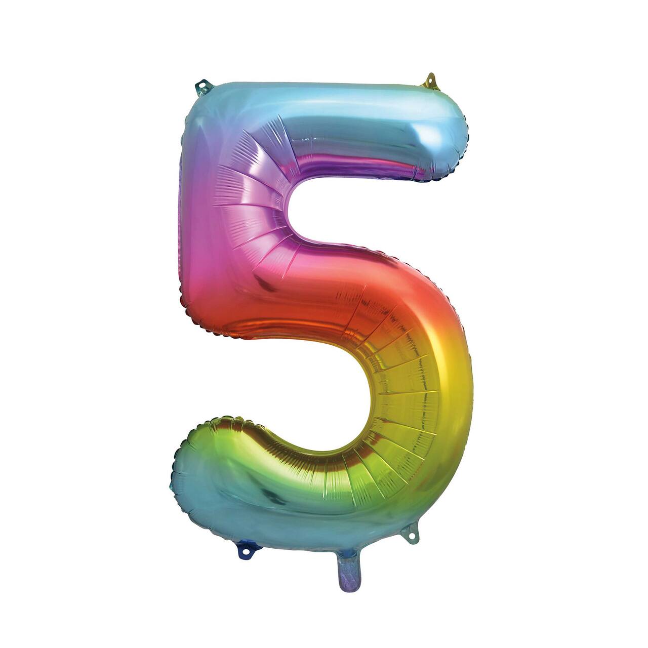34&#x22; Giant Foil Rainbow Number Balloon